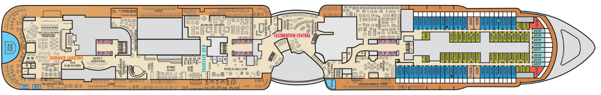 Deck 8 plan